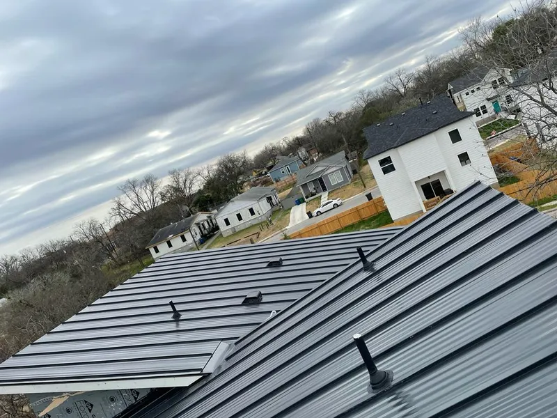 Standing seam metal roof panels with vents for Skylight Repair in Elsmere